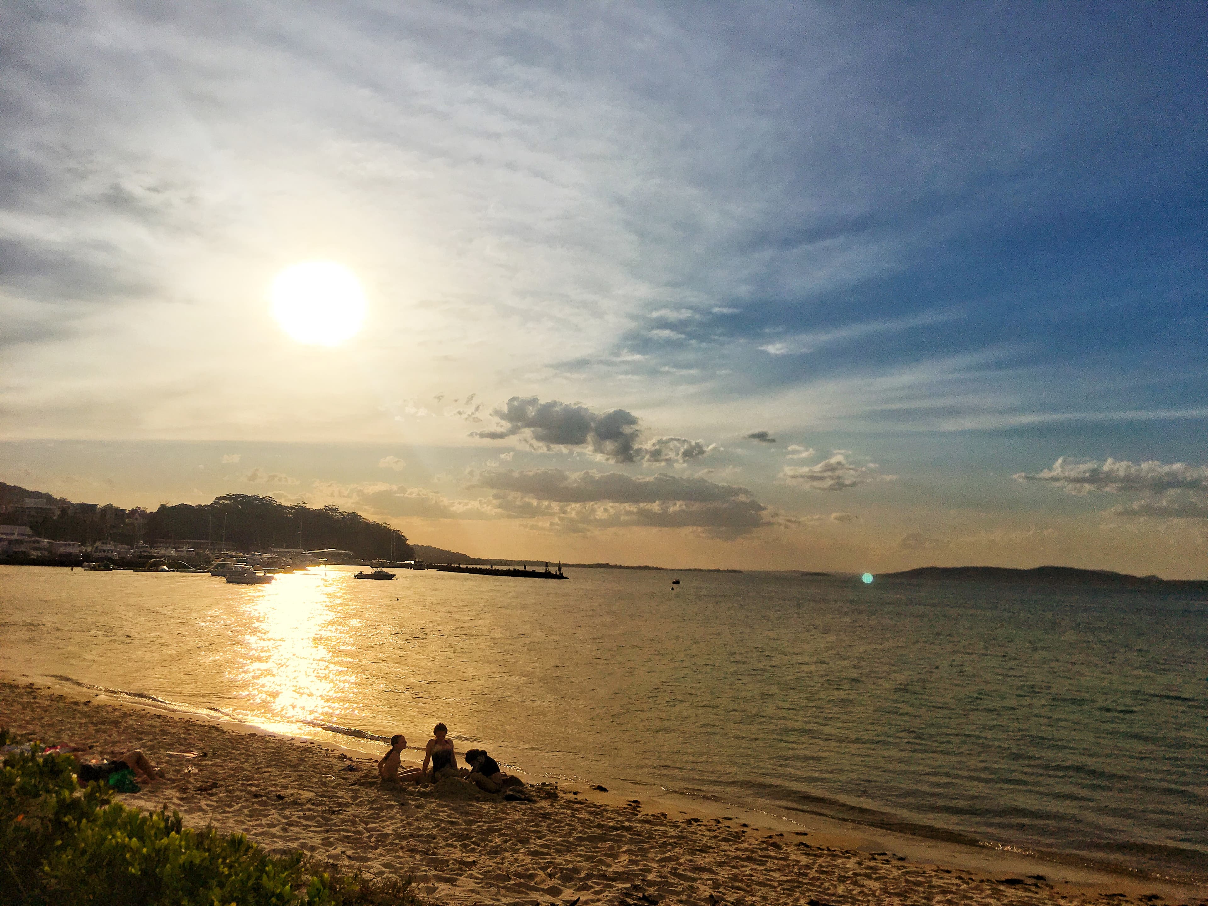 Sunset on a beach